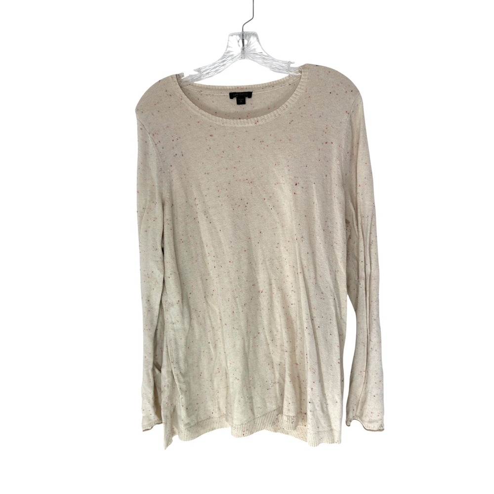 J. Jill Collection Wearever Collection Sweater Beige Speckled Crewneck XL Tall